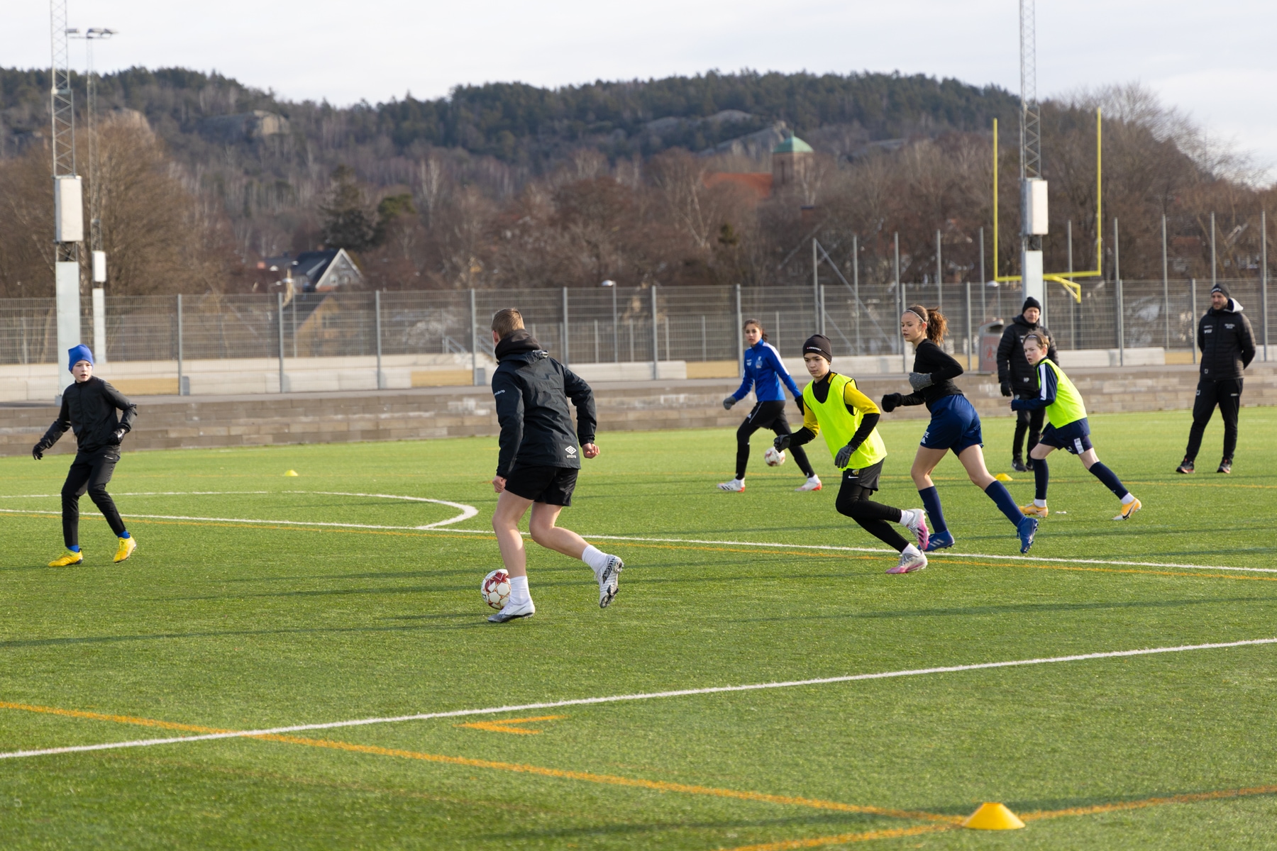 Gruppträning på Änglagårdsskolan